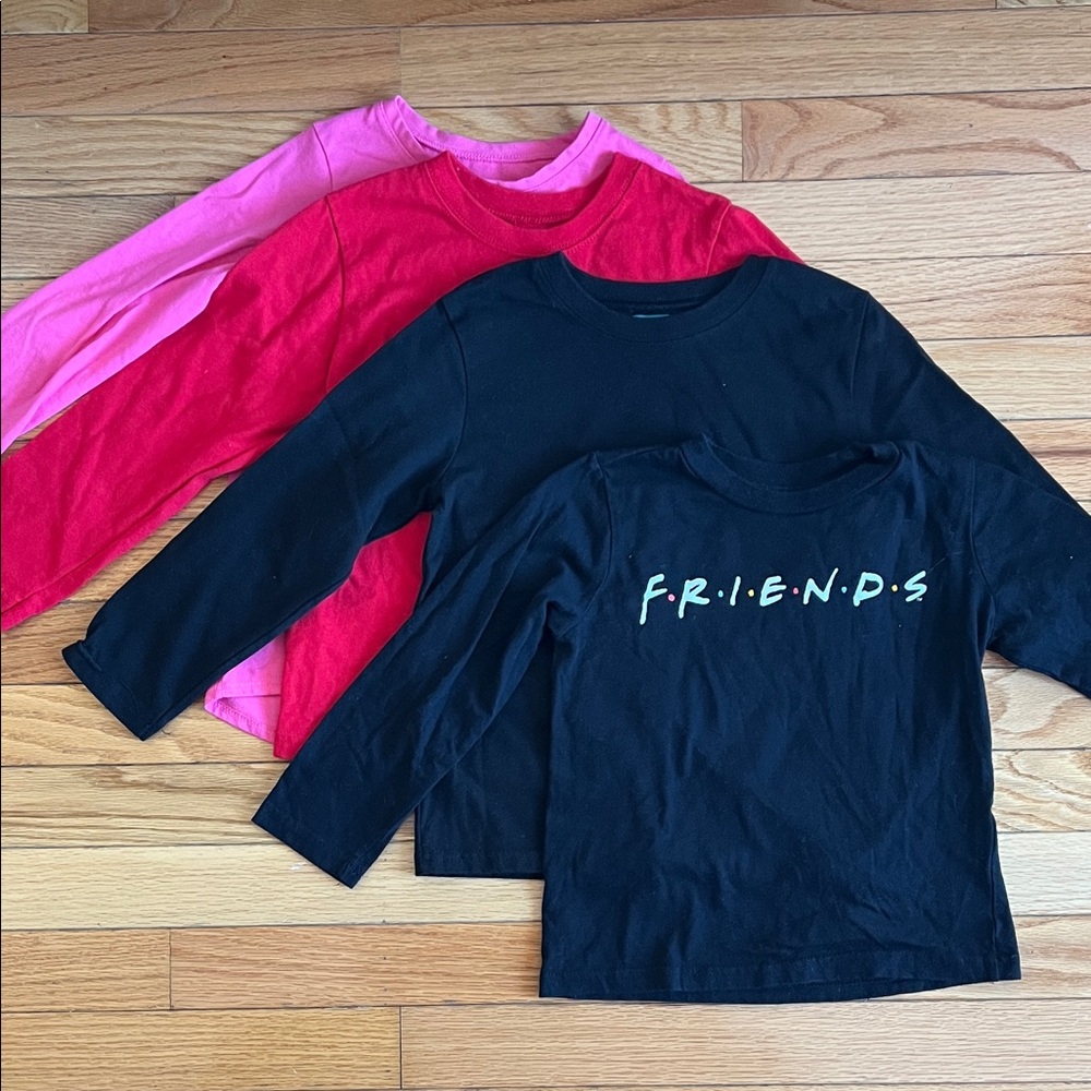 Garanimals Black and Pink Long Sleeve Tees for Kids